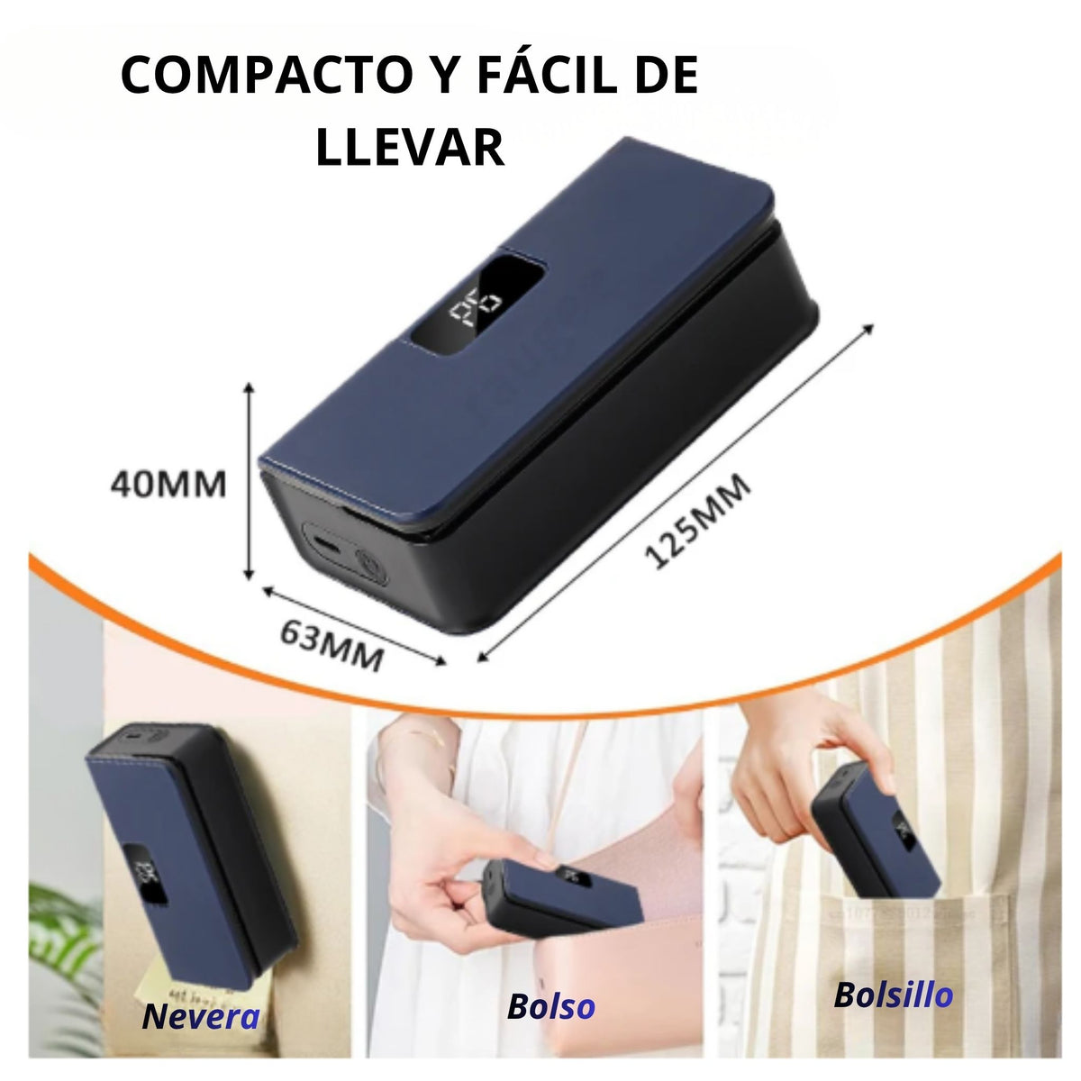 Mini sellador térmico de bolsas de plástico