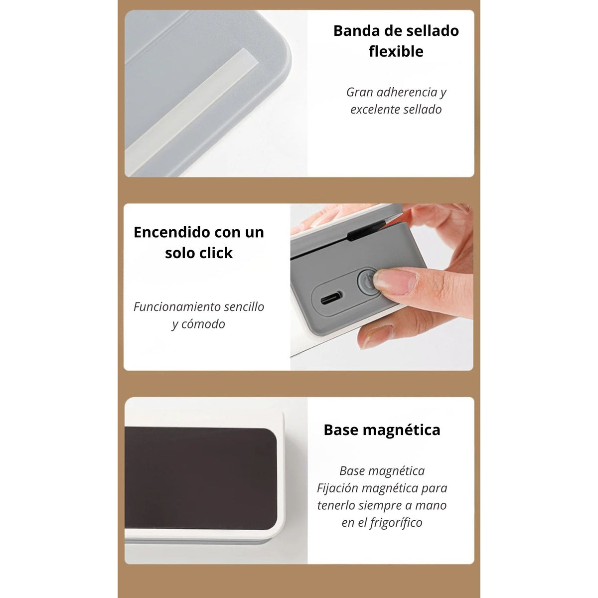 Mini sellador térmico de bolsas de plástico
